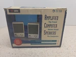 Labtec CS-150 Computer Speakers Vintage Amplified Stereo. Fixed Price $37.99.
