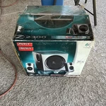 Logitech Z-2300 2.1 Channel Thx Certified Wired Speaker System Silver Black. Fixed Price $125.00.