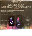 Xtreme Tech Led Gaming Speakers Usb Wired Rgb Lights 2.0 Computer Pc. Fixed Price $27.99.