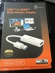 New J5CREATE Usb Hdmi Multi-monitor Adapter JUA254 Mac & Windows Compatible. Fixed Price $9.89.