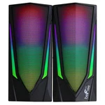 Befree Color Led Computer 2.0 Gaming Desk Speakers Wired Remote Lights Usb Aux. Fixed Price $47.19.