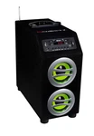 Portable Bluetooth Speaker System, Fm Radio & Digital Music Player Wood Box. Fixed Price $39.99.