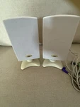 Cyber Acoustics CA-2022 2-PIECE Amplified Desktop Speakers With Cables. Fixed Price $22.99.