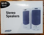 Genica Hi-fi Computer Stereo Speakers Model No GN-250 New In Box. Fixed Price $19.95.