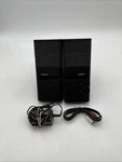 Bose Mediamate Computer Speakers With Adapter & Av Cables Black Tested Works. Fixed Price $49.99.