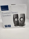 Insignia NS-PCS219 Powered Stereo Speaker Set. Tested And Working. Fixed Price $20.00.