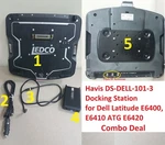 5X Havis DS-DELL-101-3 Docking Stations For Latitude E6400, E6410 Atg E6420. Fixed Price $572.17.