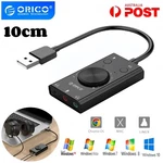 Orico SC2 Usb Sound Card External Adapter Audio 3.5MM Jack Stereo Mic Speaker. Fixed Price $19.37.