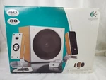 Logitech Z3 Speaker System 2003 Wood Grain Silver. Fixed Price $87.10.