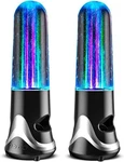 Pair Of Wireless Water Dancing Bluetooth Speakers Led Fountain Light Black -M694. Fixed Price $33.56.