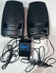 Sony SRS-A21 Active Speaker System For Walkman/built-in Amp. W/power Cord-euc. Fixed Price $16.77.
