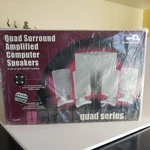 New Cyber Acoustics CA-4100 5-PIECE Quad Surround Amplified Computer Speakers. Fixed Price $50.00.