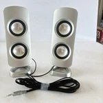 Insignia Desktop Computer Speakers Usb Powered 3.5MM Aux Dual Driver Silver. Fixed Price $24.99.