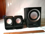Coby - Speakers CSMP67 High Performance Multimedia Subwoofer System. Fixed Price $20.00.