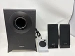 Edifier M1360 2.1 Multimedia Speakers - 3.5MM AUX/4INCH Subwoofer/remote/rca. Fixed Price $68.71.