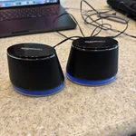 Amazon Basics V620 Stereo 2.0 Speakers For Pc Laptop Usb-powered 3.5MM Black. Fixed Price $13.00.