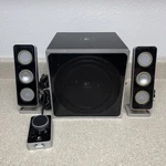 Logitech Z4 Computer Speakers. Fixed Price $44.00.
