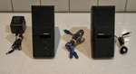 Bose Mediamate Wired Computer Speakers With Oem Power & Auxiliary Cable - Tested. Fixed Price $49.88.