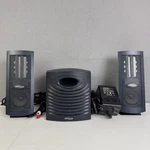 Monsoon Multi-media MH-500 Speakers Subwoofer Power Cord, And Aux Chord Tested. Fixed Price $54.99.