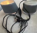 Amazonbasics V620SILVER Usb-powered 2.0 Computer Speakers USB/3.5MM. Fixed Price $10.00.