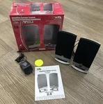 Cyber Acoustics Piece Amplified Speaker System Model CA-2022R. Fixed Price $15.00.