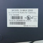 Gateway G-max 2000 2.0 Channel Wired Computer Speakers 3.5MM Volume Mpn 7004408. Fixed Price $15.00.