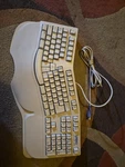 Lite-on SK-6000 Ergonomic PS/2 Wired Keyboard White Qwerty. Fixed Price $20.00.