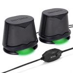 Computer Speakers Usb Powered Green Led Glow Lights 10W Sound. Fixed Price $24.99.