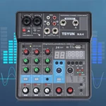 4/2 Channel Mini Audio Mixer Bluetooth Usb Dj Console + Sound Card Studio. Fixed Price $27.61.