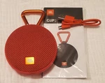 Jbl 2 Red Portable Bluetooth Clip-on Speaker W/ 3.5MM Jack. Fixed Price $23.99.