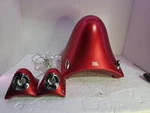 Jbl Creature 2.1 Self Powered Satellite Speakers + Subwoofer Fire Engine. Fixed Price $59.99.