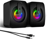 Melogaga Rgb Usb Computer Speakers 7-COLOR Led Backlight 3.5MM Aux Desktop. Fixed Price $25.15.