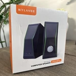Nylavee Bluetooth 5.0 Hi-fi Stereo Pc Speakers With Dynamic Lighting Modes Desk. Fixed Price $54.95.