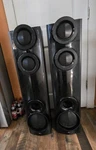 Lg System Pair S65T3-S Only Ohm 40" Tall Black Tested. Fixed Price $175.00.