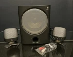 Logitech X-220 2.1 Computer Speaker System 32W Rms Tested & Working. Fixed Price $35.98.