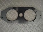 4" 10" Stereo Dash Adapter Fits 2X 3.5" Speakers Plate Black Abs. Fixed Price $19.95.