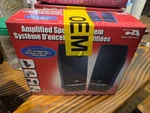 Cyber Acoustics CA-2014 Multimedia Desktop Computer Speakers / Laptop Or. Fixed Price $14.00.