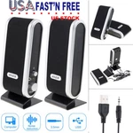 New Computer Speakers 2.0 Stereo Usb 3.5 Mm Jack Desktop Laptop Clear Sound. Fixed Price $10.89.