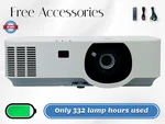 Nec P474W 3LCD Projector 20W Speaker 4700 Lumens 2160P - Only 332 Hours Used. Fixed Price $297.50.