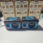 Reccazr SP2040 2.0 Channel Usb Powered Computer Speakers 3.5MM Black Blue. Fixed Price $18.50.