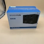 Sanyun SW-208 Bundle Black Book Shelf Speakers -bluetooth -60W -new!. Fixed Price $44.99.