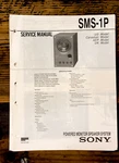 Sony SMS-1P Speaker Service Manual *original*. Fixed Price $14.97.