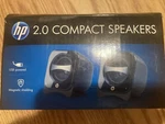 Hp BR387AA 2.0 Compact Speakers - Tested. Fixed Price $10.00.
