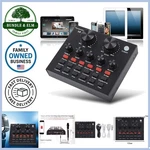 V8 Karaoke Sound Card Usb External Audio Mixer Live Streaming Recording. Fixed Price $31.94.