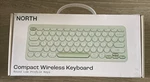 North Compact Round Wireless Keyboard - Mint Green New. Fixed Price $15.00.
