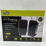 Gear Head Powered 2.0 Desktop Speaker System Model SP2600ACB. Fixed Price $14.89.