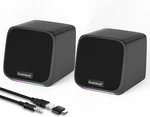 Uakinat Computer Speakers For Desktop Pc Usb Powered 3.5MM Aux E-1078. Fixed Price $19.99.