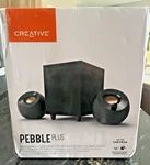 Creative Pebble Plus 2.1 Usb-powered Desktop Speakers W/powerful Down-firing Sub. Fixed Price $40.00.