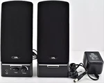 Cyber Acoustics CA-2014 Multimedia Desktop Computer Speakers Full Stereo Sound. Fixed Price $18.99.