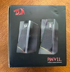 Anvil Stereo Gaming Speakers Red Dragon GS520. Fixed Price $40.00.
